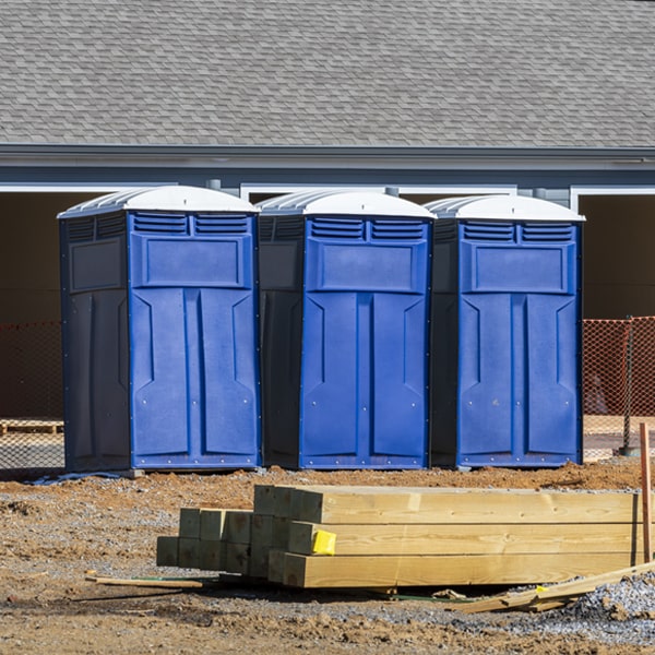 is there a specific order in which to place multiple porta potties in Boyne Falls MI